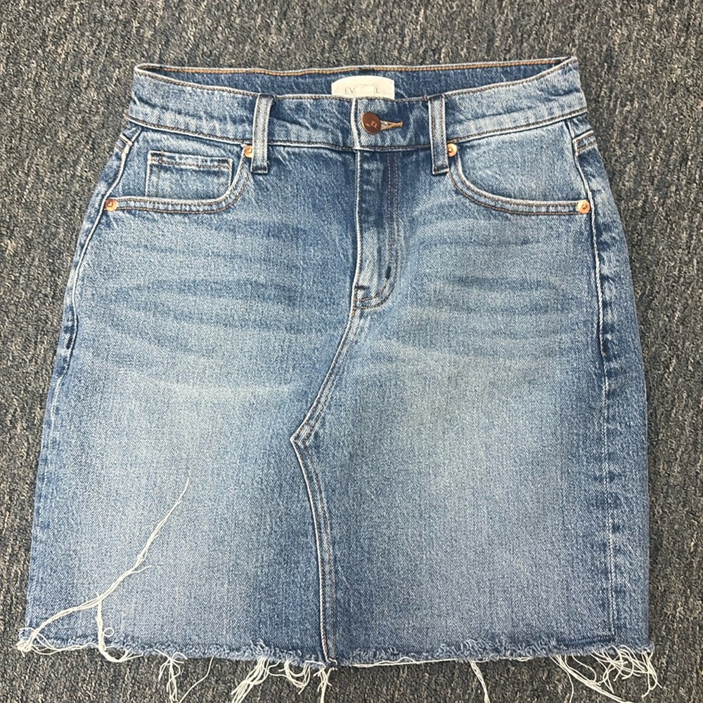 Evereve Denim Skirt, 25